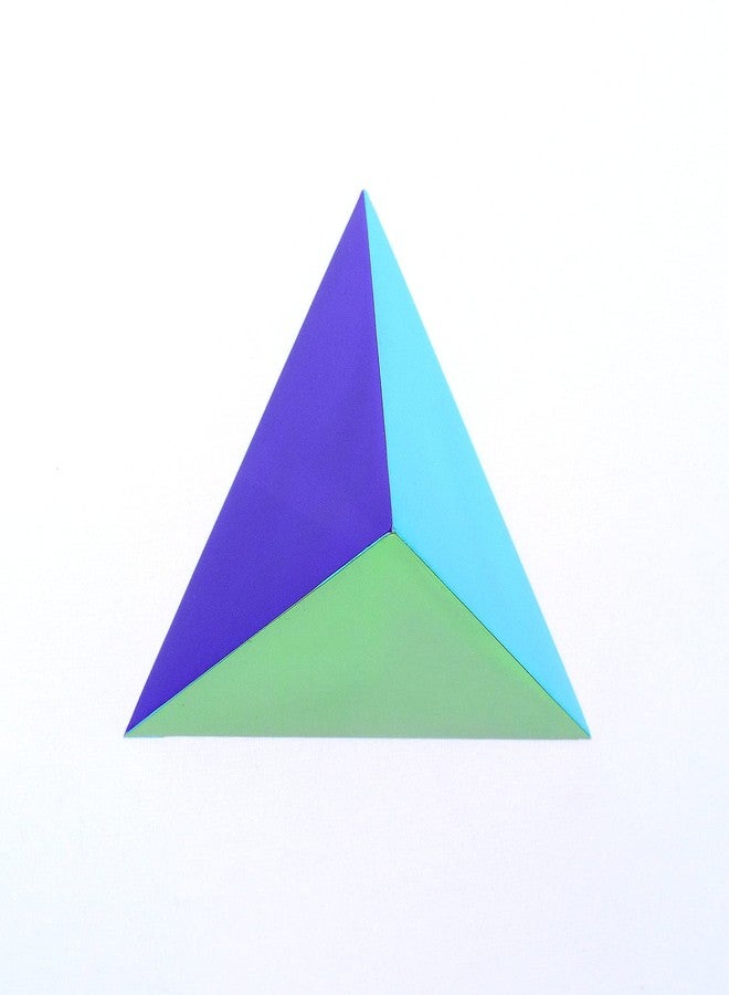 CMY Cubes The Ignis (50mm) - Cyan, Magenta & Yellow Polyhedron - Subtractive Color Mixing Optical Tetrahedron - Teaches Subtractive Color Mixing - Educational, Physics & Kinetic Art Desk Object - Image 3